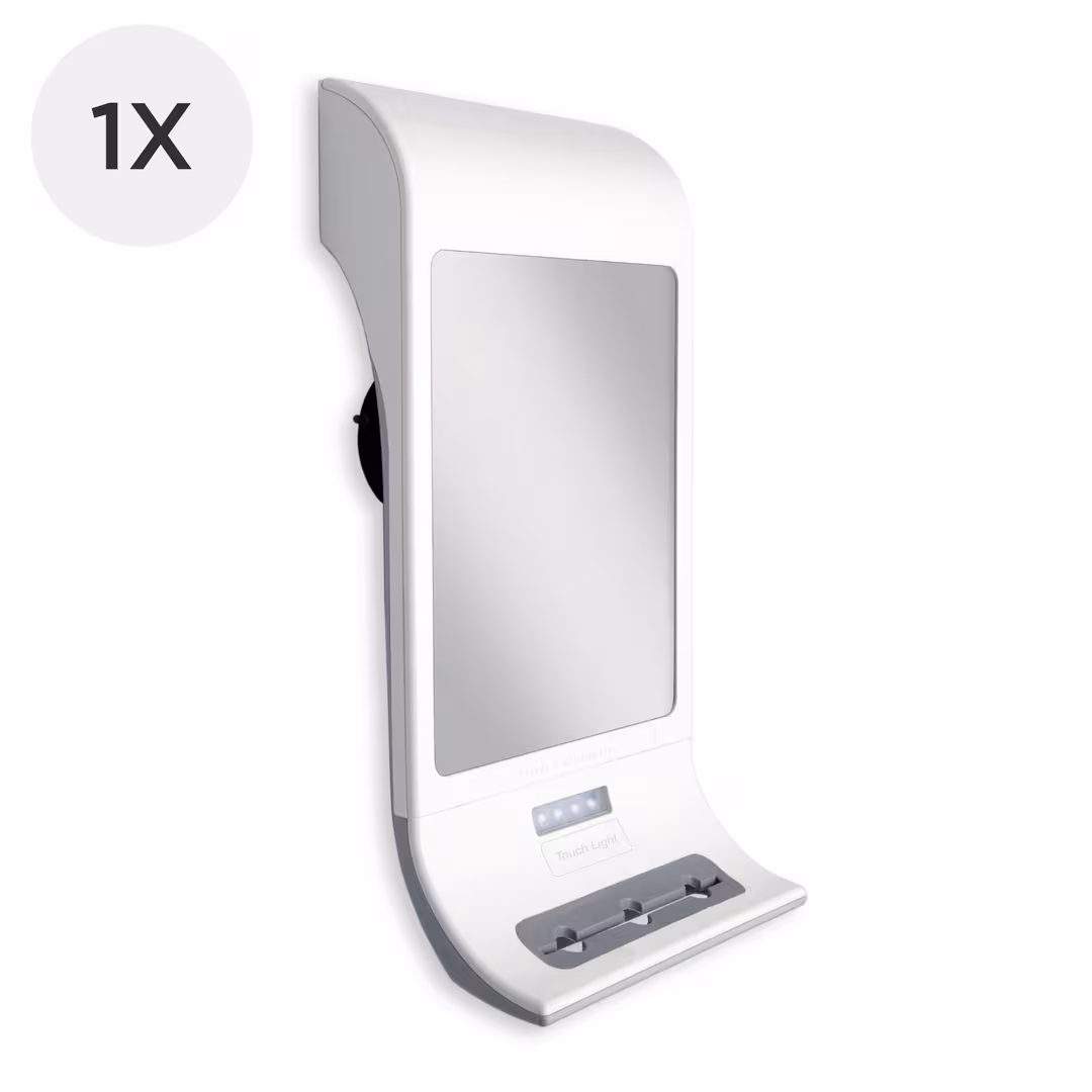 Zadro  LED Lighted Fogless Shower Mirror with Suction Cup & Holder