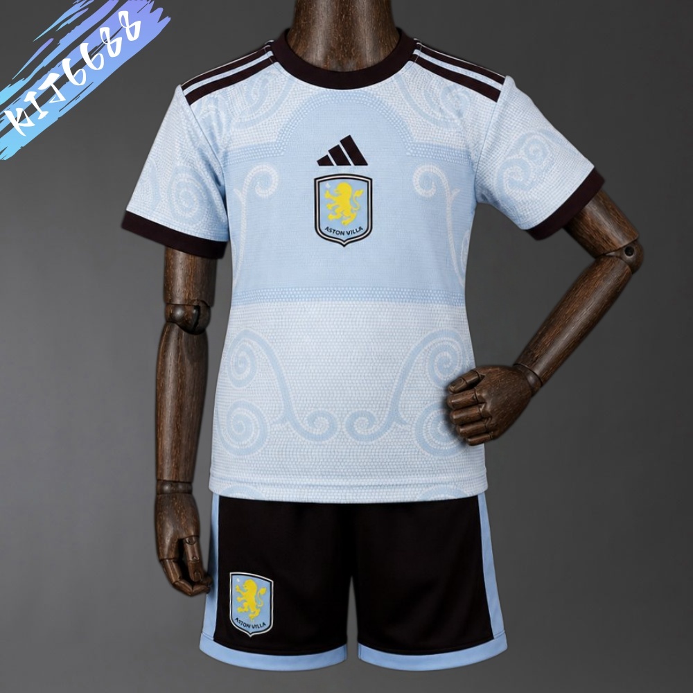 2026/2027 Aston Villa  third away Football Shirt ( Kids Kit socks）