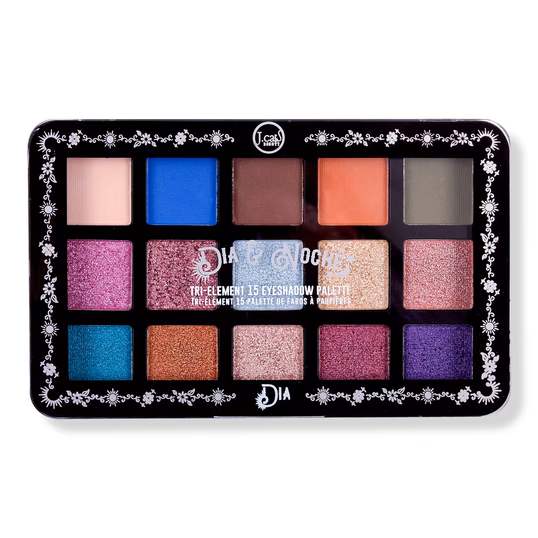 J.Cat Beauty  Dia & Noche Tri-Element 15 Eyeshadow Palette - Dia