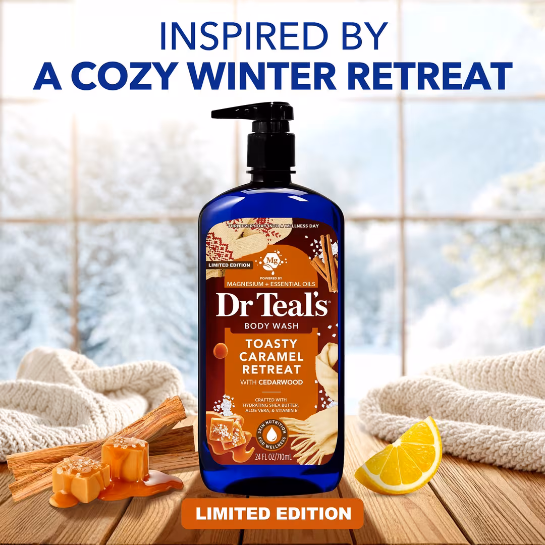 Dr Teal's  Toasty Caramel Body Wash with Pure Epsom Salt
