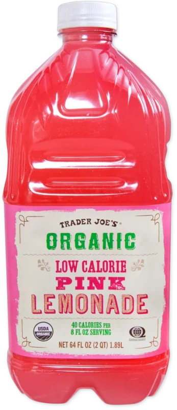 Organic Low Calorie Pink Lemonade – Light Citrus Berry Drink 64 Fl Oz