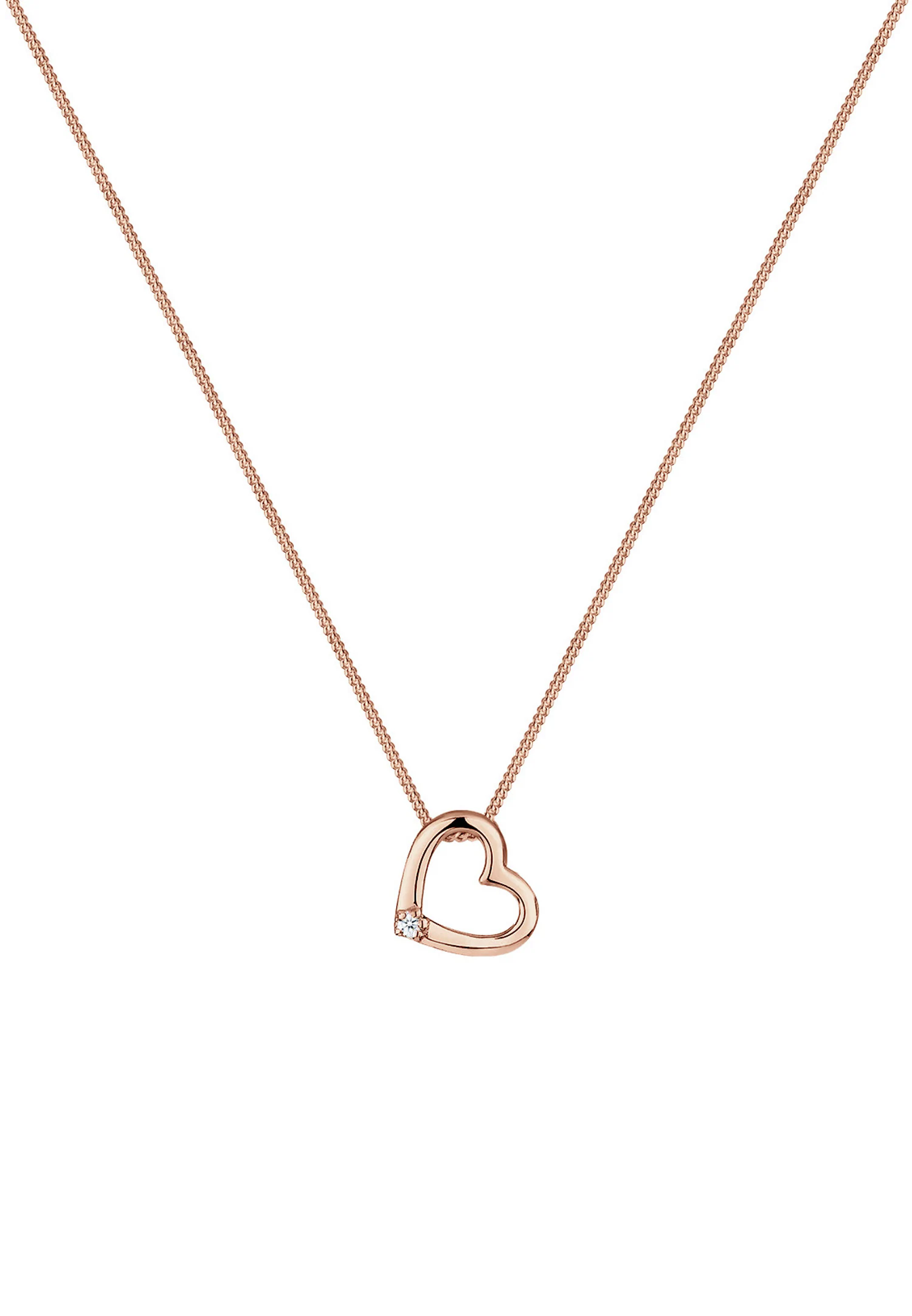 Herz Liebe Diamant (0.015 ct.) 925 Silber