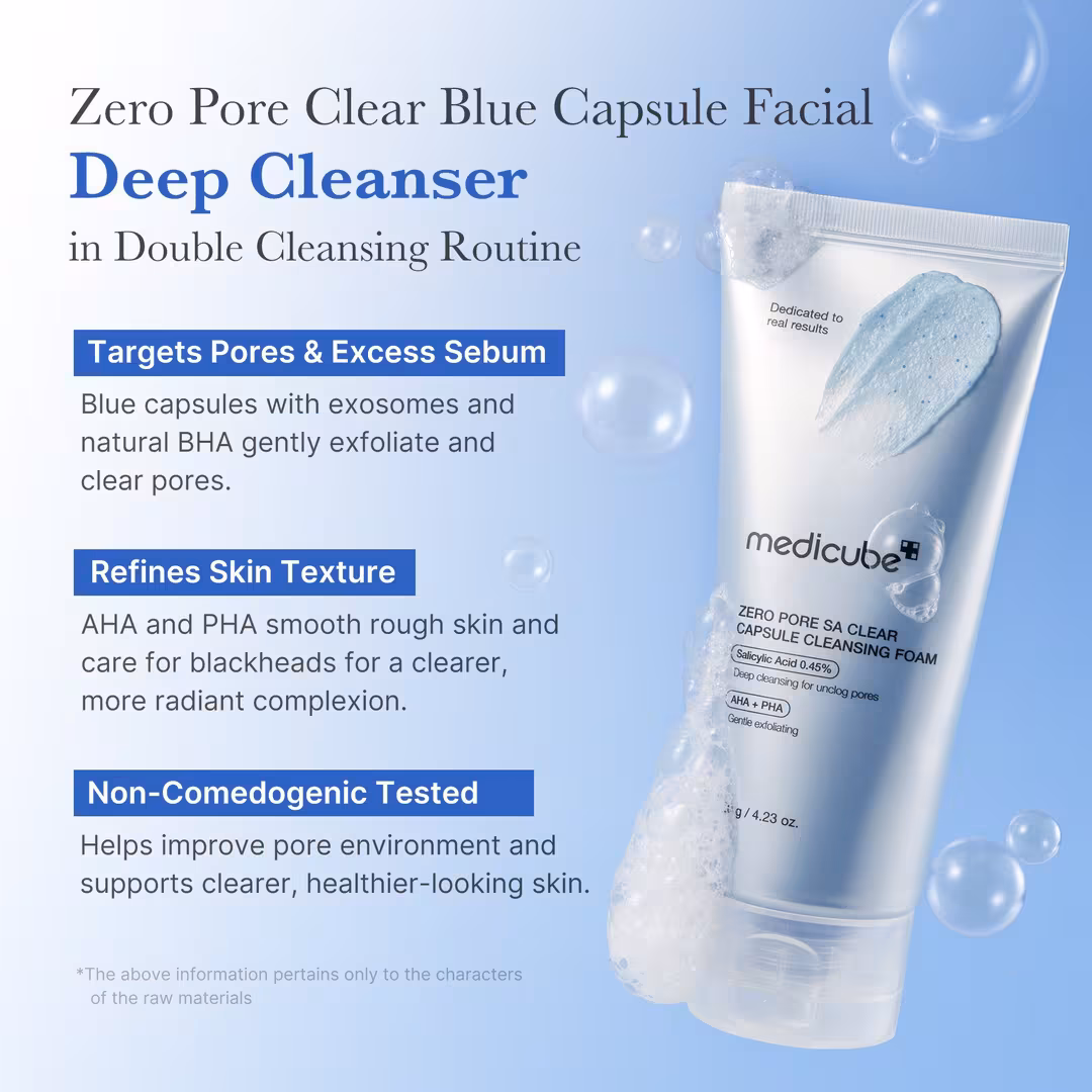 medicube  Zero Pore SA Clear Capsule Facial Deep Cleanser