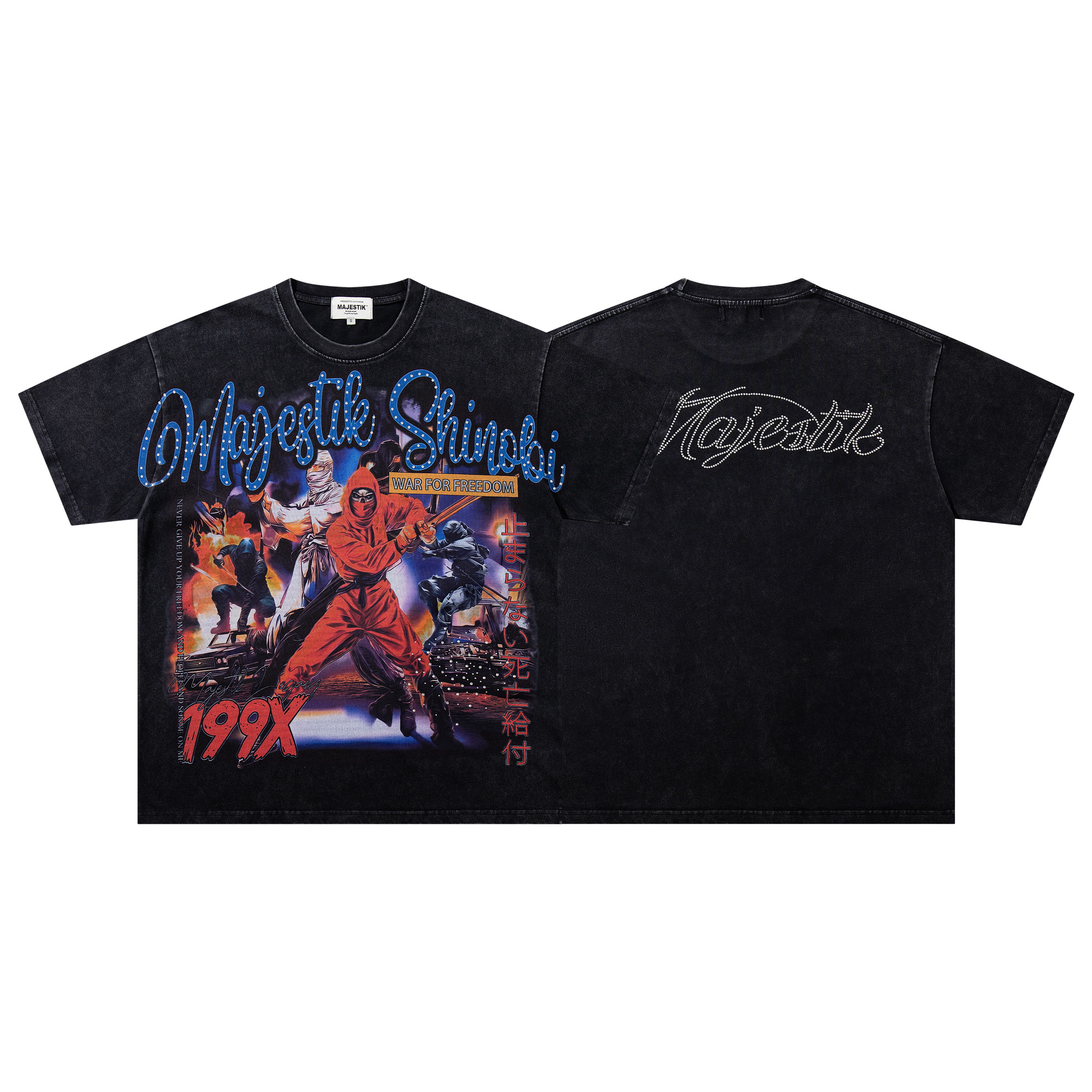 New frayed edges and heavy-duty diamond tee