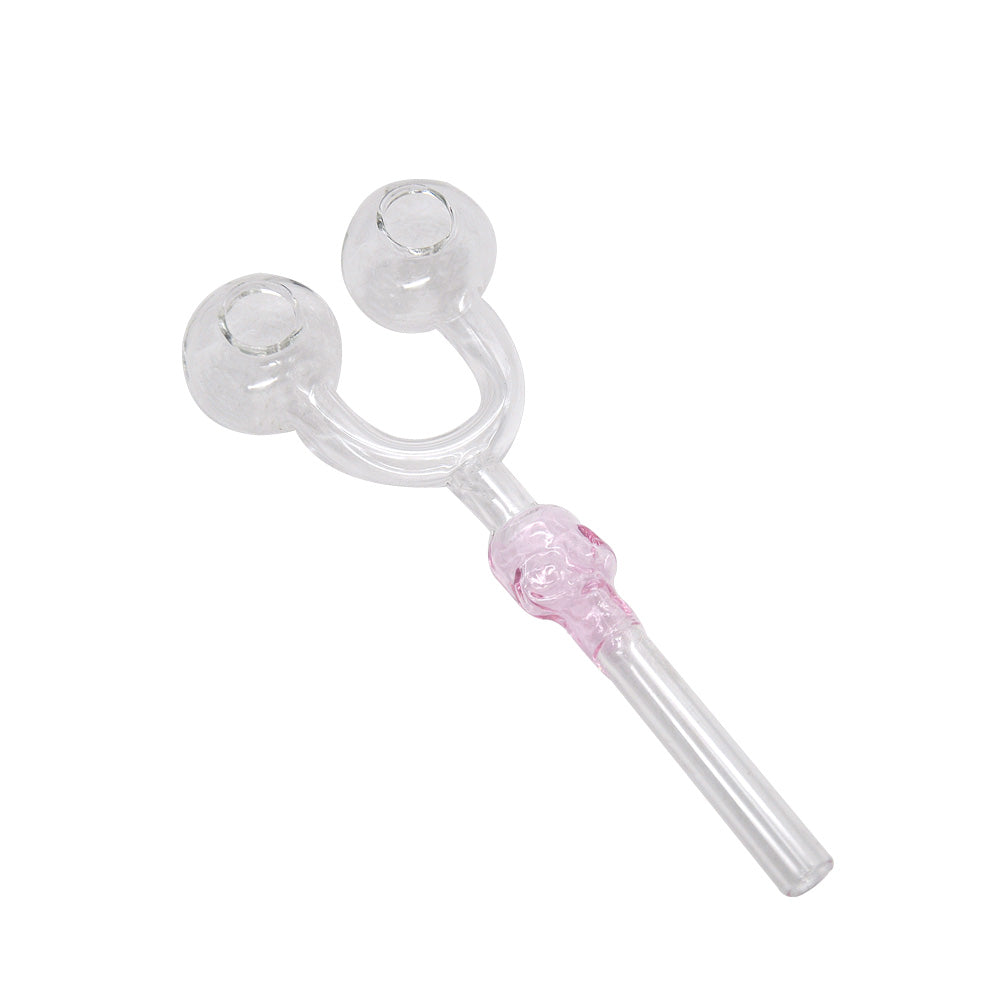 Double Bowl Slingshot Glass Pipe