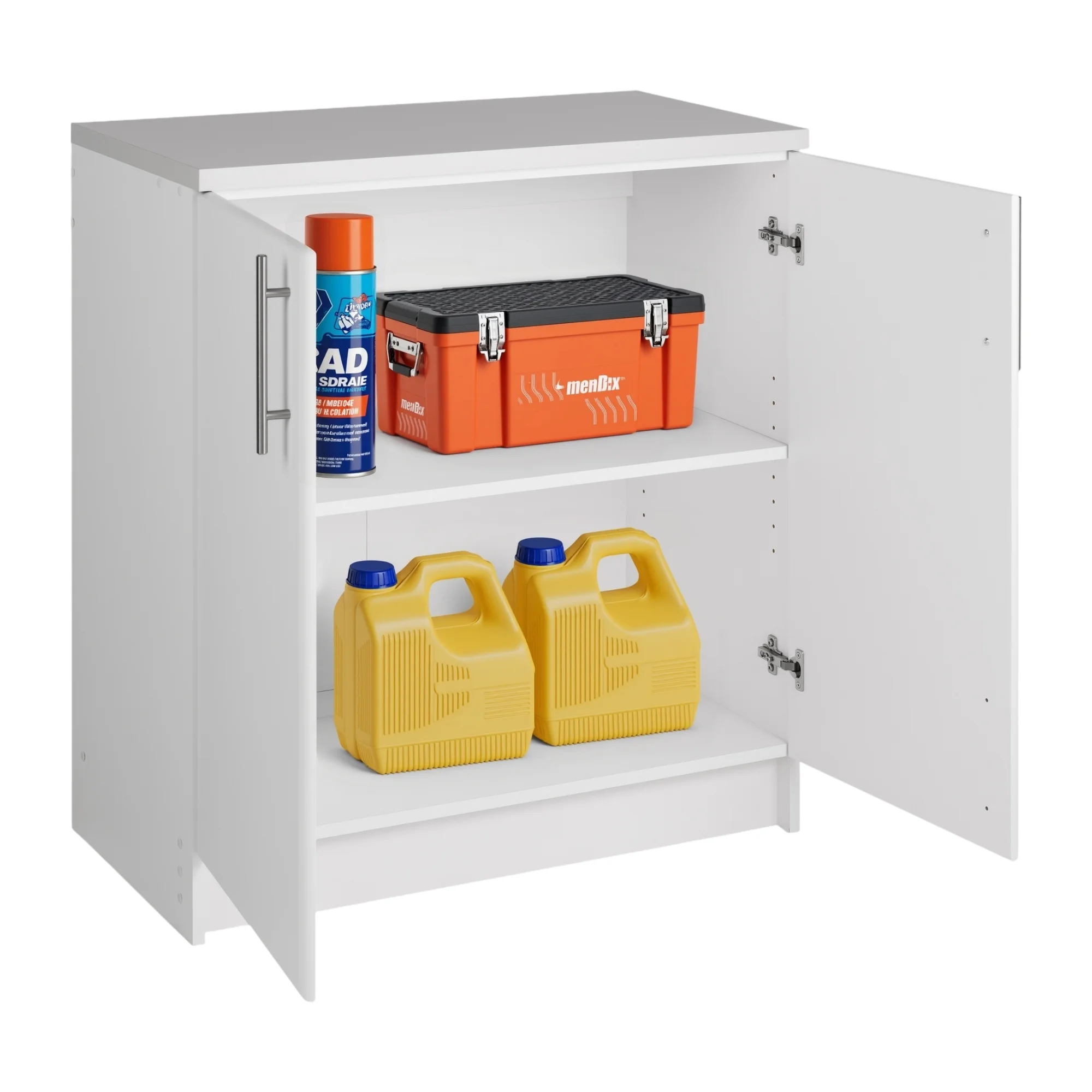 Prepac Elite Home Storage White Base Cabinet with Melamine Countertop