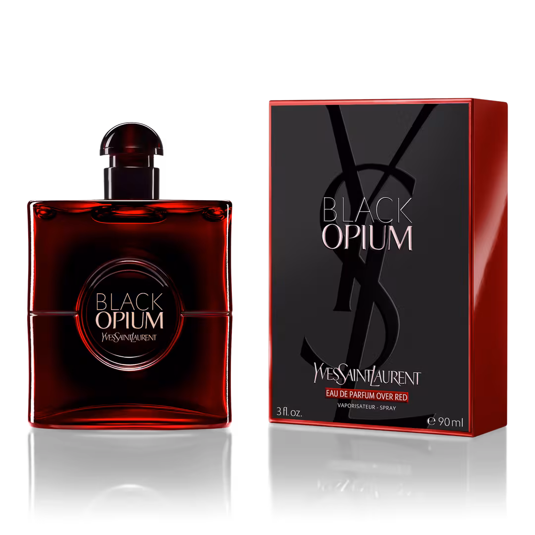 Yves Saint Laurent  Black Opium Eau de Parfum Over Red