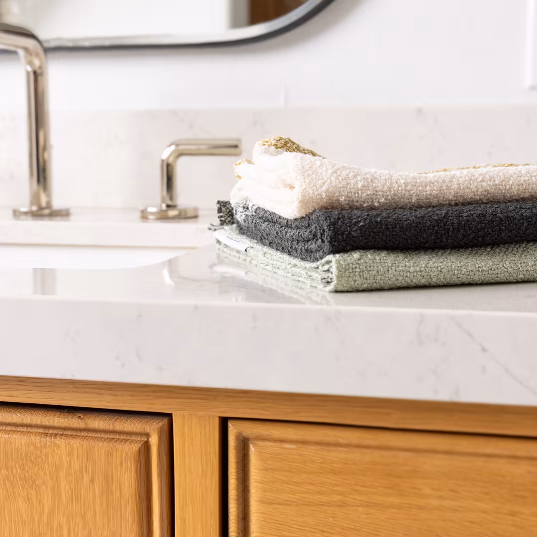 Ettitude  Luxe Bamboo Boucle Face Washer