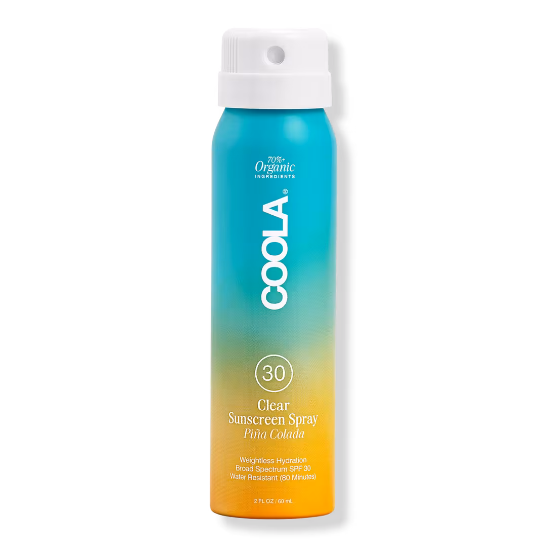 COOLA  Travel Size Piña Colada Classic Body Organic Sunscreen Spray SPF 30