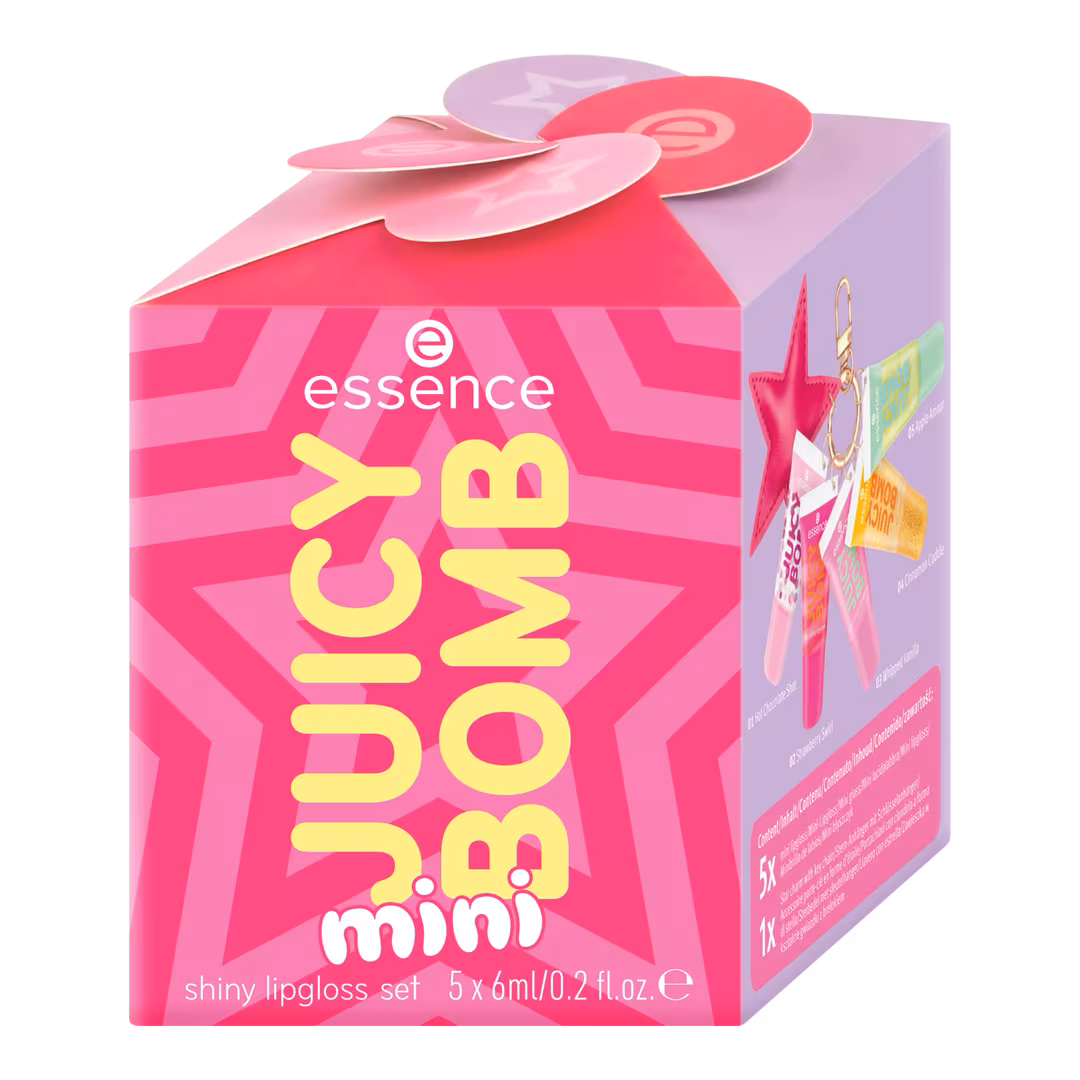 Essence  Holiday Happiness Juicy Bomb Mini Shiny Lipgloss Set