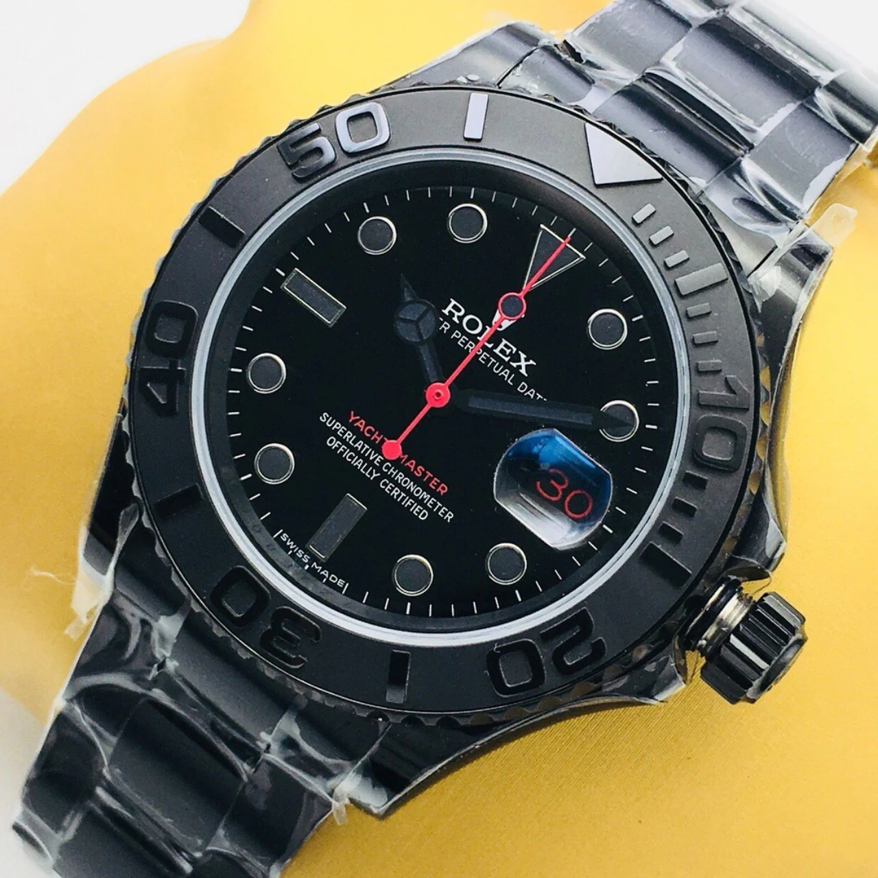 Rolex Watch YACHT-MASTER 40 BLACK PVD RED TASTE