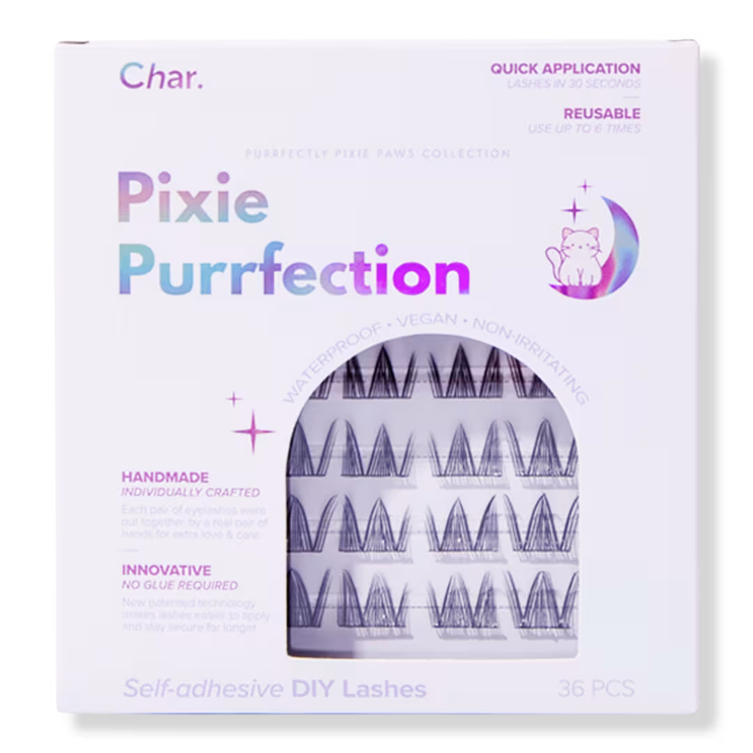 Char Cosmetics  Pre-Glued Reusable Lashes Purrfectly Pixie Paws Collection