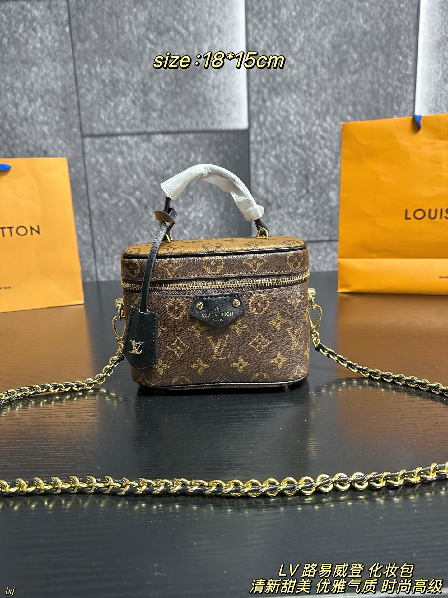 LV Vanity Chain Pouch Monogram Bag