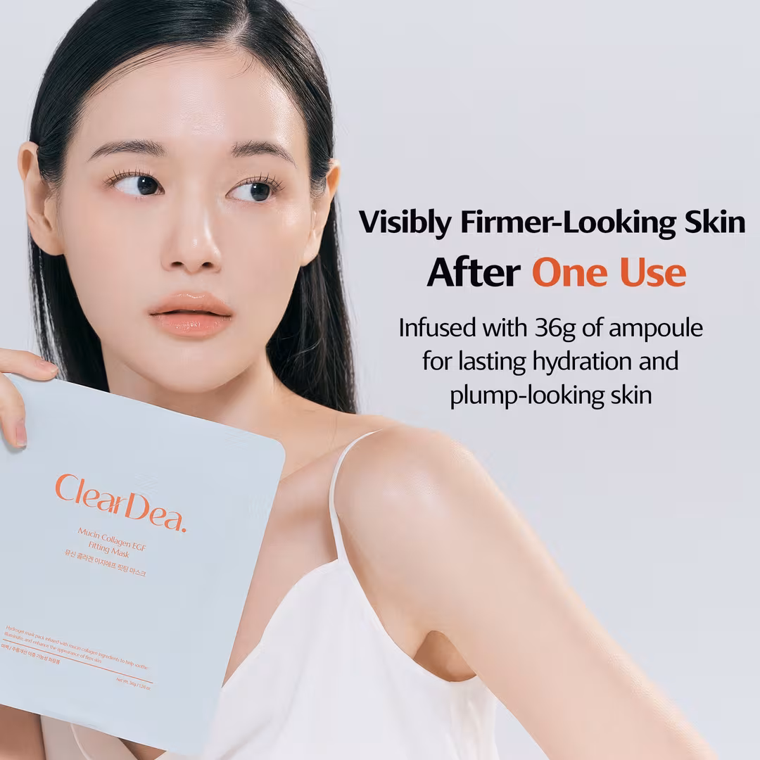 ClearDea.  Mucin Collagen EGF Firming Fitting Mask
