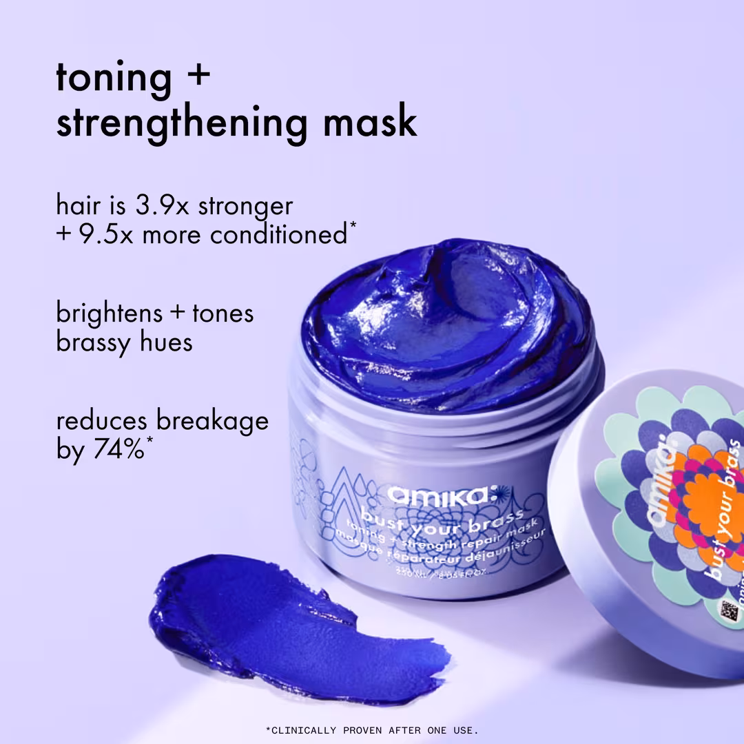 amika  Bust Your Brass Toning and Strength Repair Mask