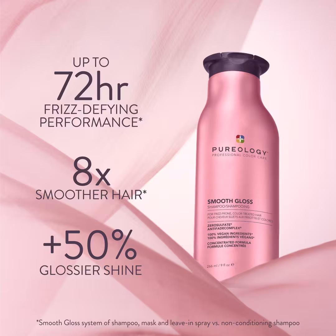 Pureology  Smooth Gloss Shampoo for Frizz Control & Hair Shine