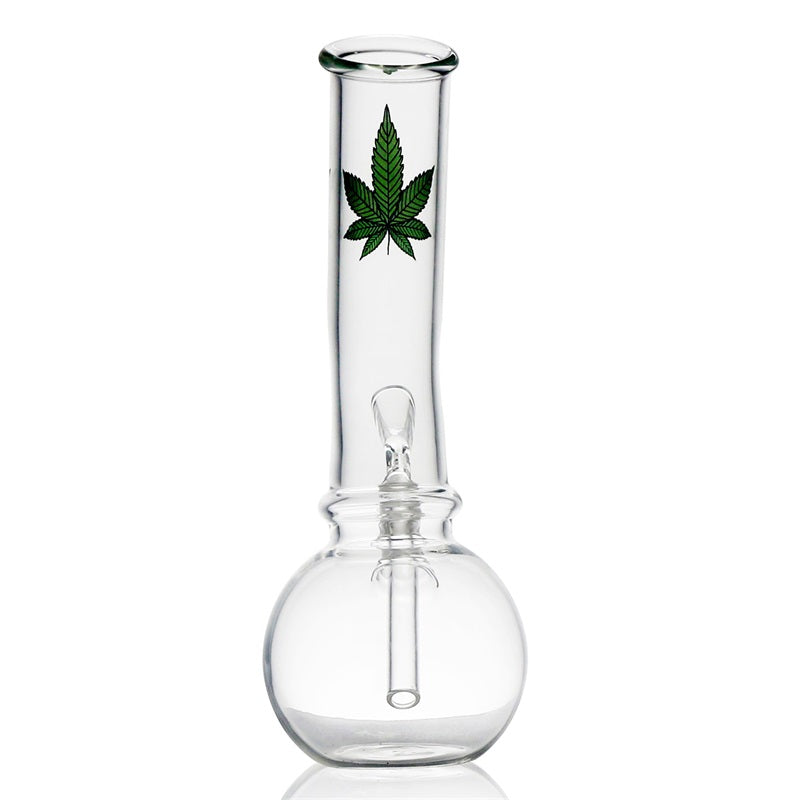 8 Marijuana Leaf Basic Glass Bong