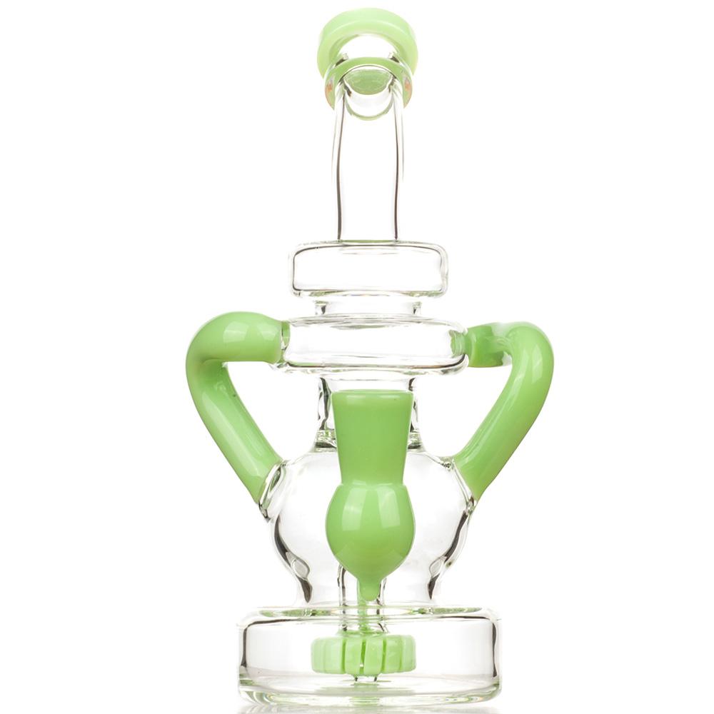 7.5 Green Recycler Showerhead Perc Dab Rig