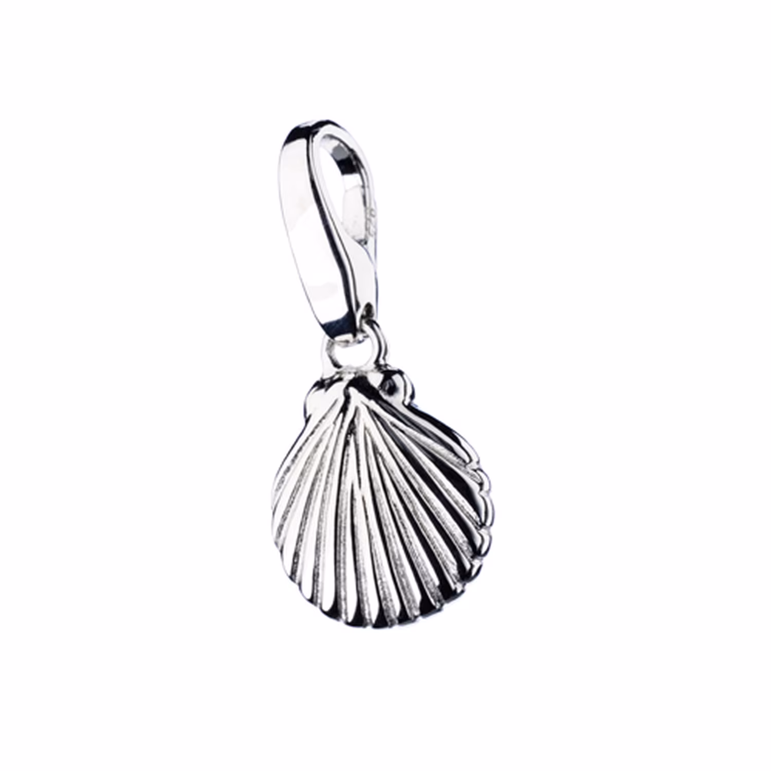 Charm Muschel strukturiert, Silber 925