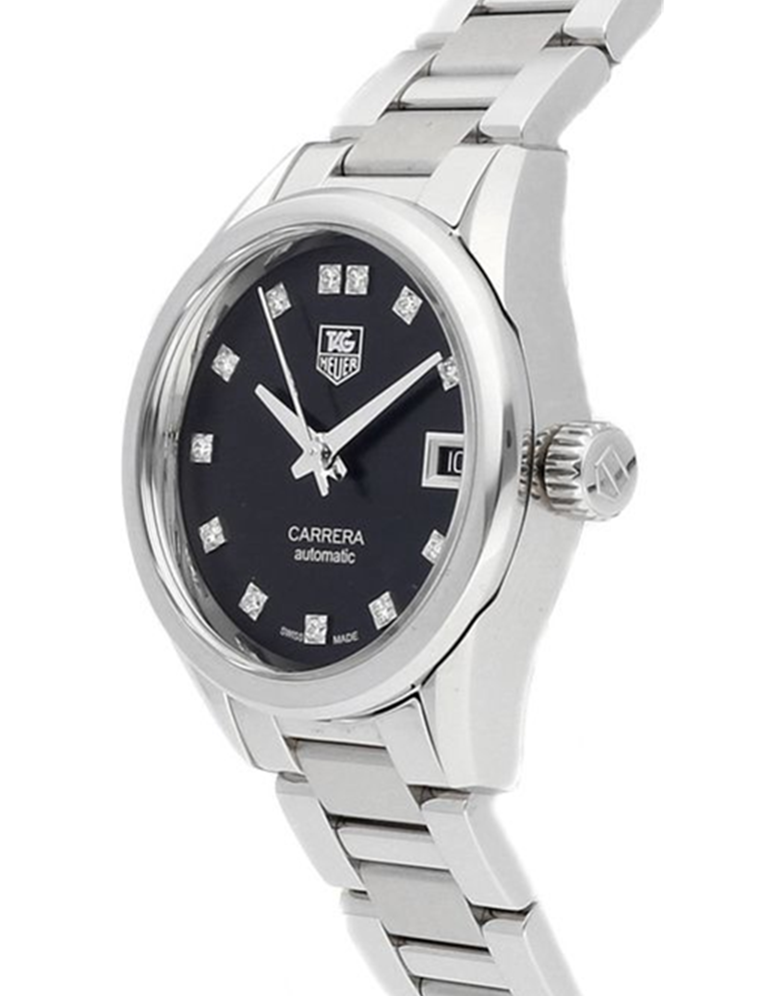 Replica Tag Heuer Carrera Black Diamond Dial WoMen's Watch WAR2413.BA0776 28MM