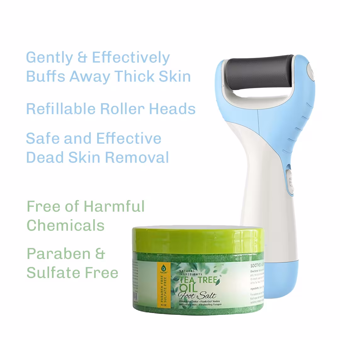PURSONIC  Tee Tree Oil Foot Salt & Pedicure Perfect File