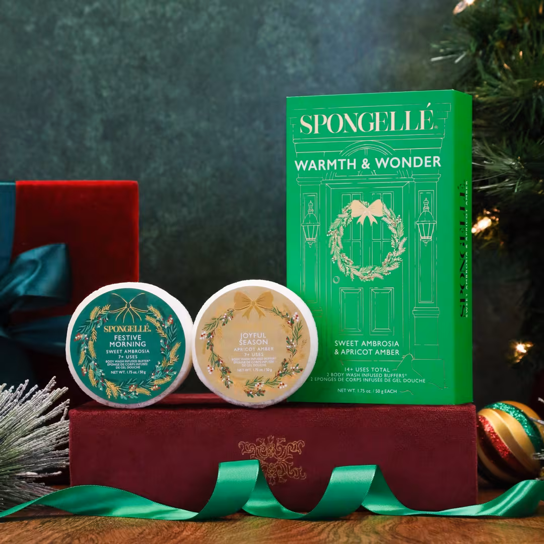 SPONGELLE  Warmth & Wonder Body Wash Infused Buffers Gift Set