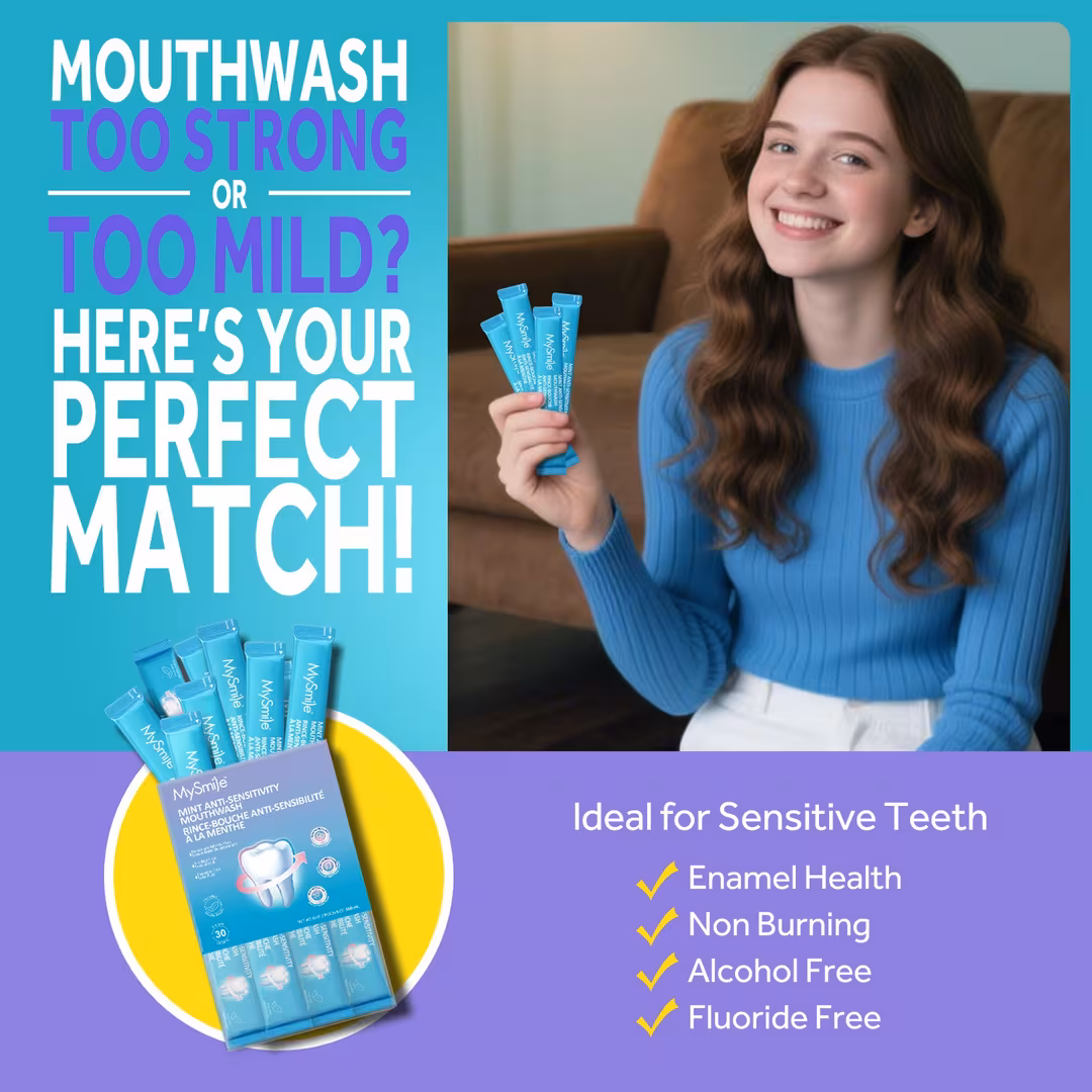 MySmile  Nano-Hydroxyapatite Portable Mouthwash for Sensitive Teeth
