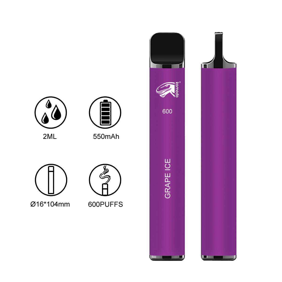 Komodo C16 Disposable Vape Pen 600 Puffs