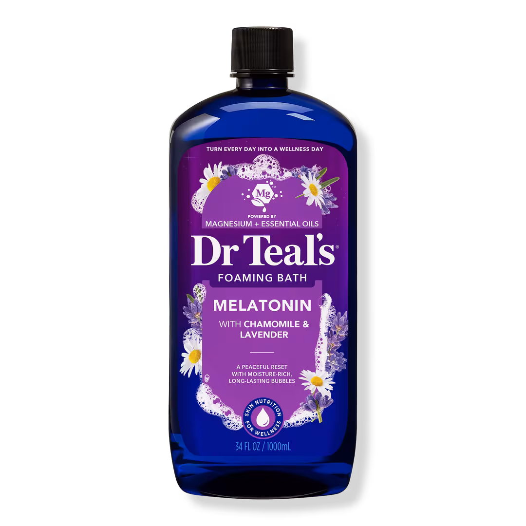 Dr Teal's  Foaming Bath with Melatonin, Lavender & Chamomile Essential Oils