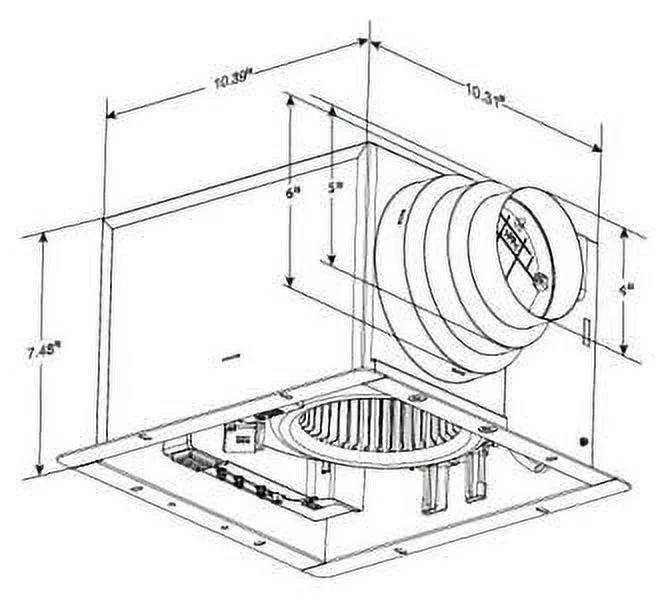 Aero Pure ABF80L5OR 80 CFM Quiet Energy Star Bathroom Fan with LED Light & Night Light - Oil Rubbed Bronze