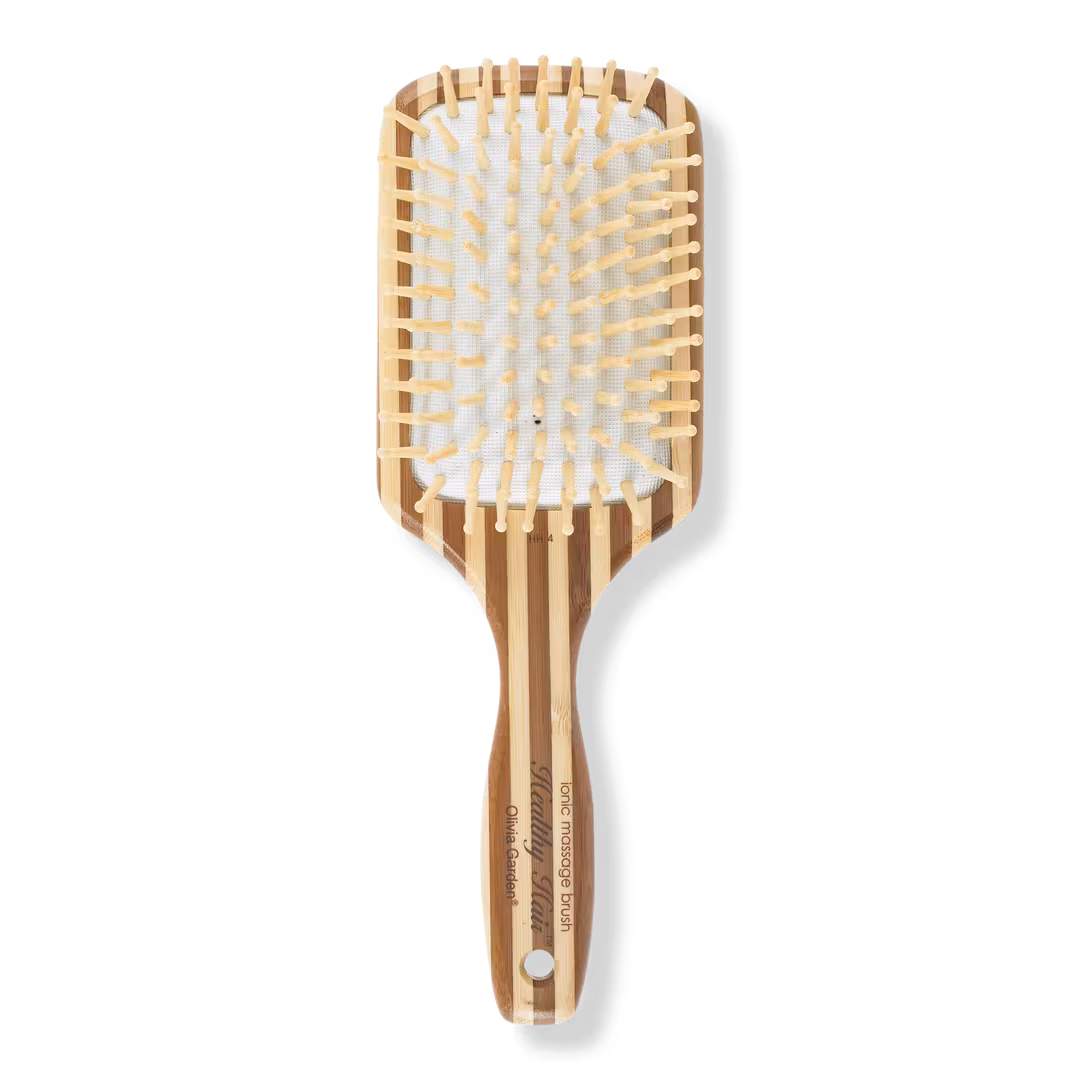 Olivia Garden  Healthy Hair Eco-Friendly Bamboo Ionic Massage Large Paddle Brush