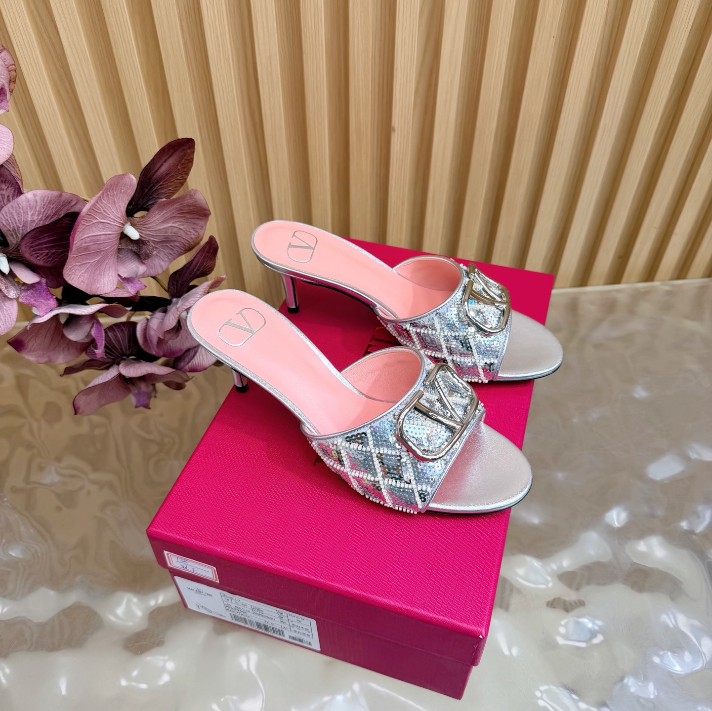 Valentino Women VLogo Slide Pumps