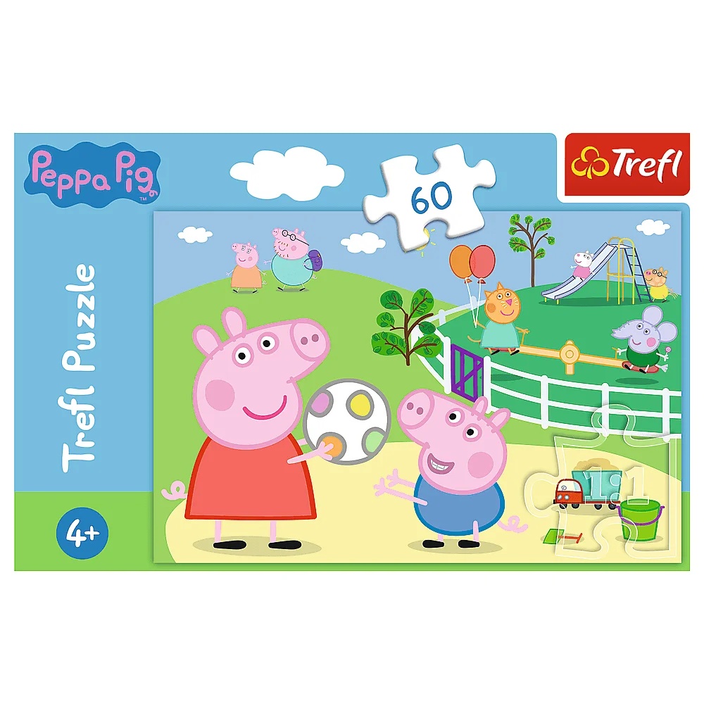 Puzzle Świnka Peppa 60 El. Zabawy W Gronie Przyjaciół