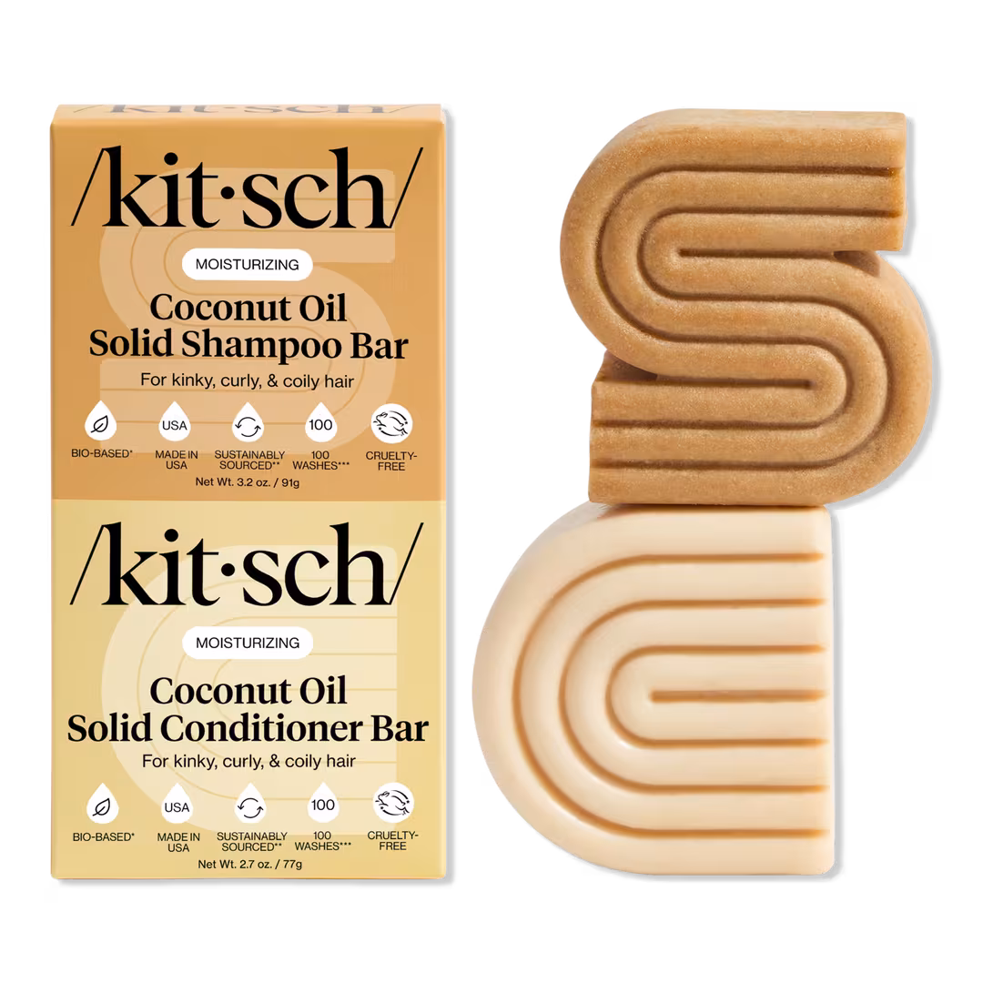 Kitsch  Coconut Oil Shampoo + Conditioner Bar Combo