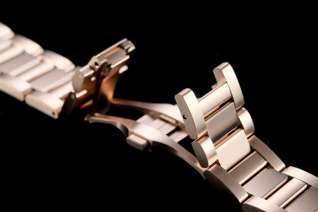 Cartier Watch pasha 35mm automatic pink gold white dial