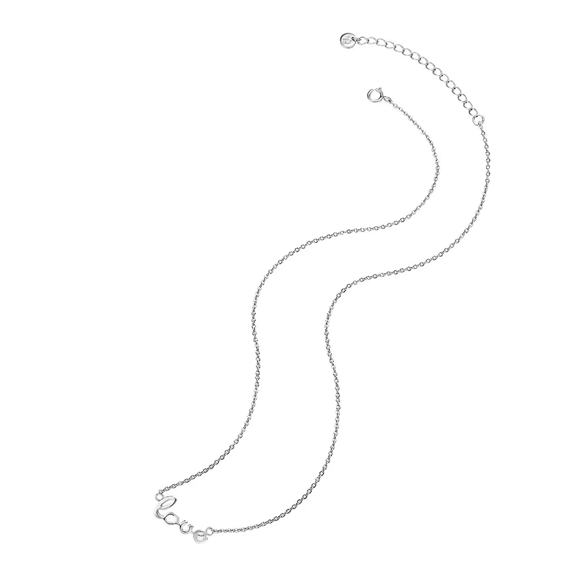 Halskette love Sterling Silber in Silber
