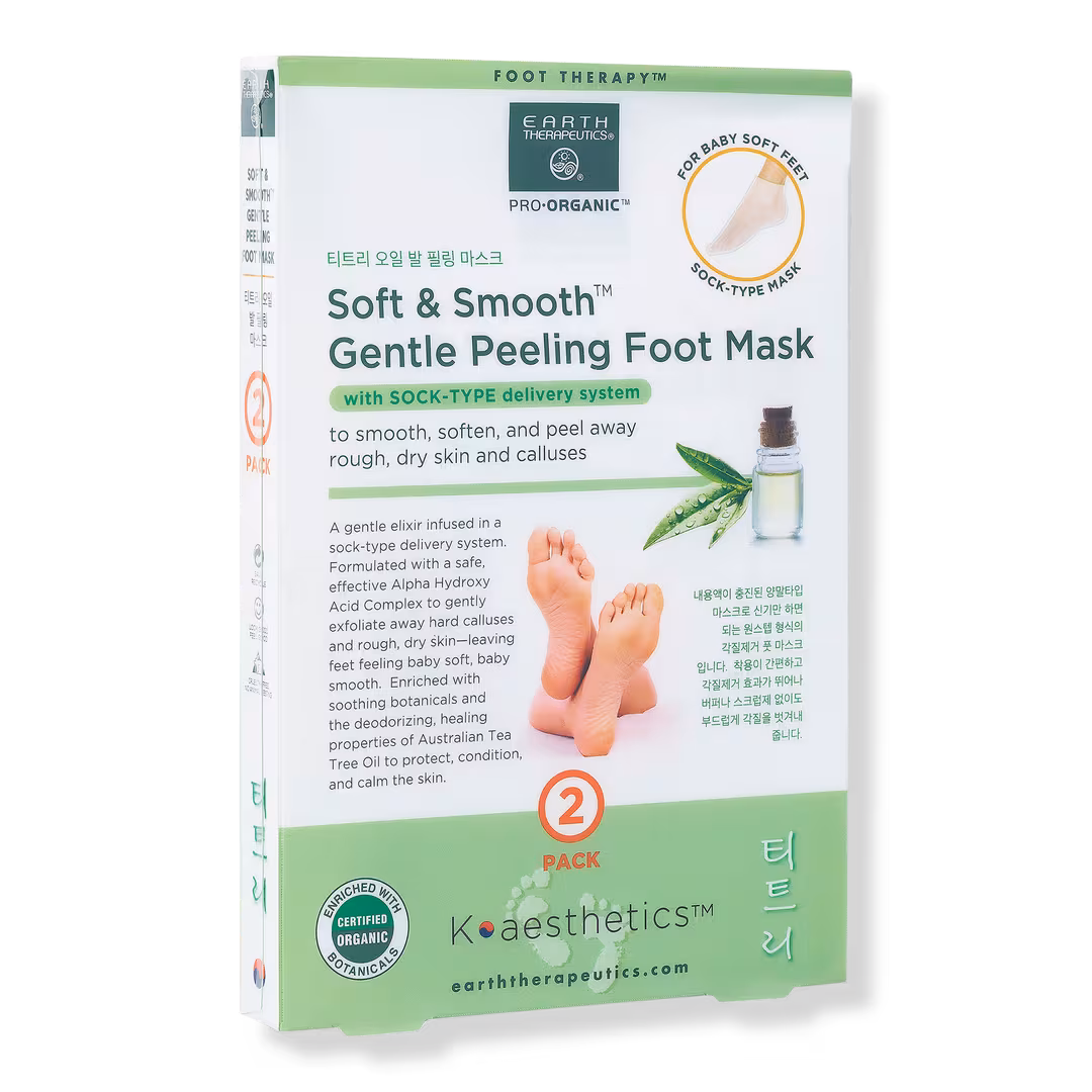 Earth Therapeutics  Soft & Smooth Gentle Peeling Foot Mask