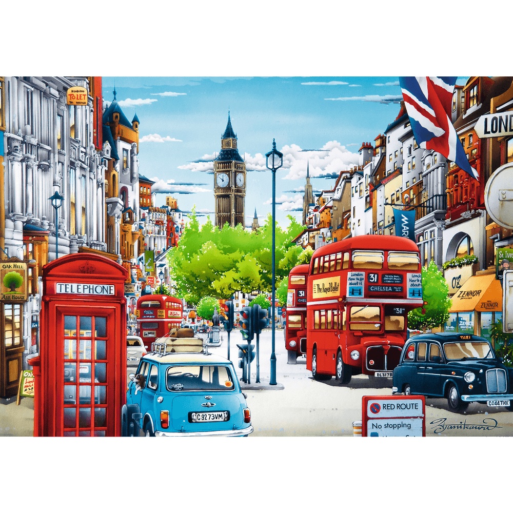 Puzzle 1000 El. Ulica Londynu