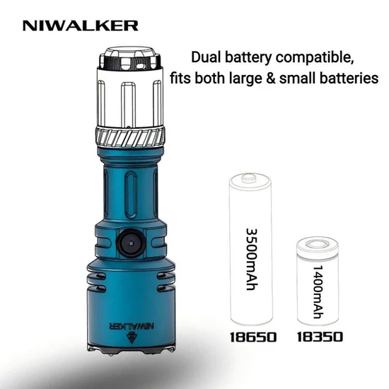Niwalker N50S Long Range Compact EDC Flashlight