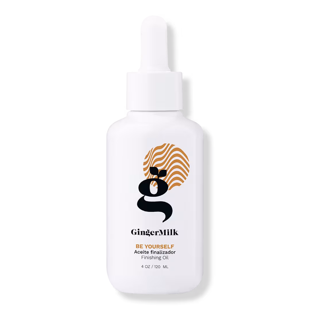Ginger Milk  Curl Finishing Oil for Wavy, Curly & Coily Hair with Argan Oil & Castor Oil