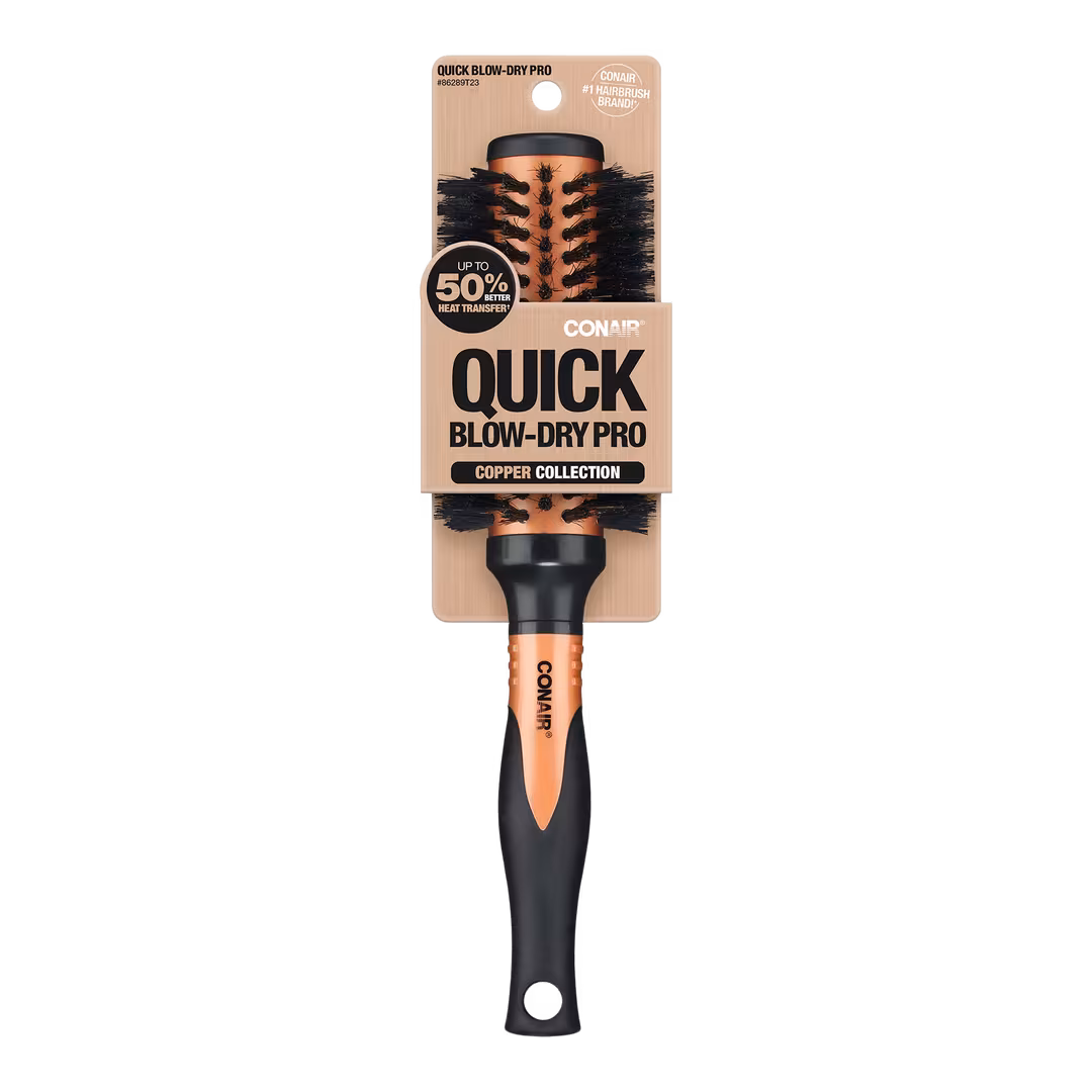 Conair  Quick Blow Dry Pro Mixed Boar Round Brush
