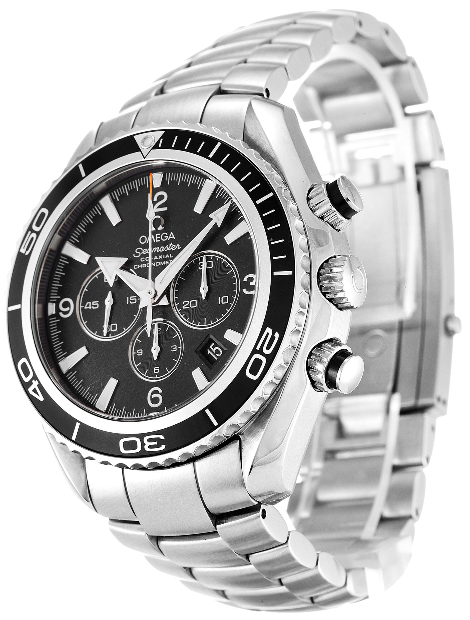 Replica Omega Planet Ocean 2210.50.00 Black Dial Stick Markers 45.5MM