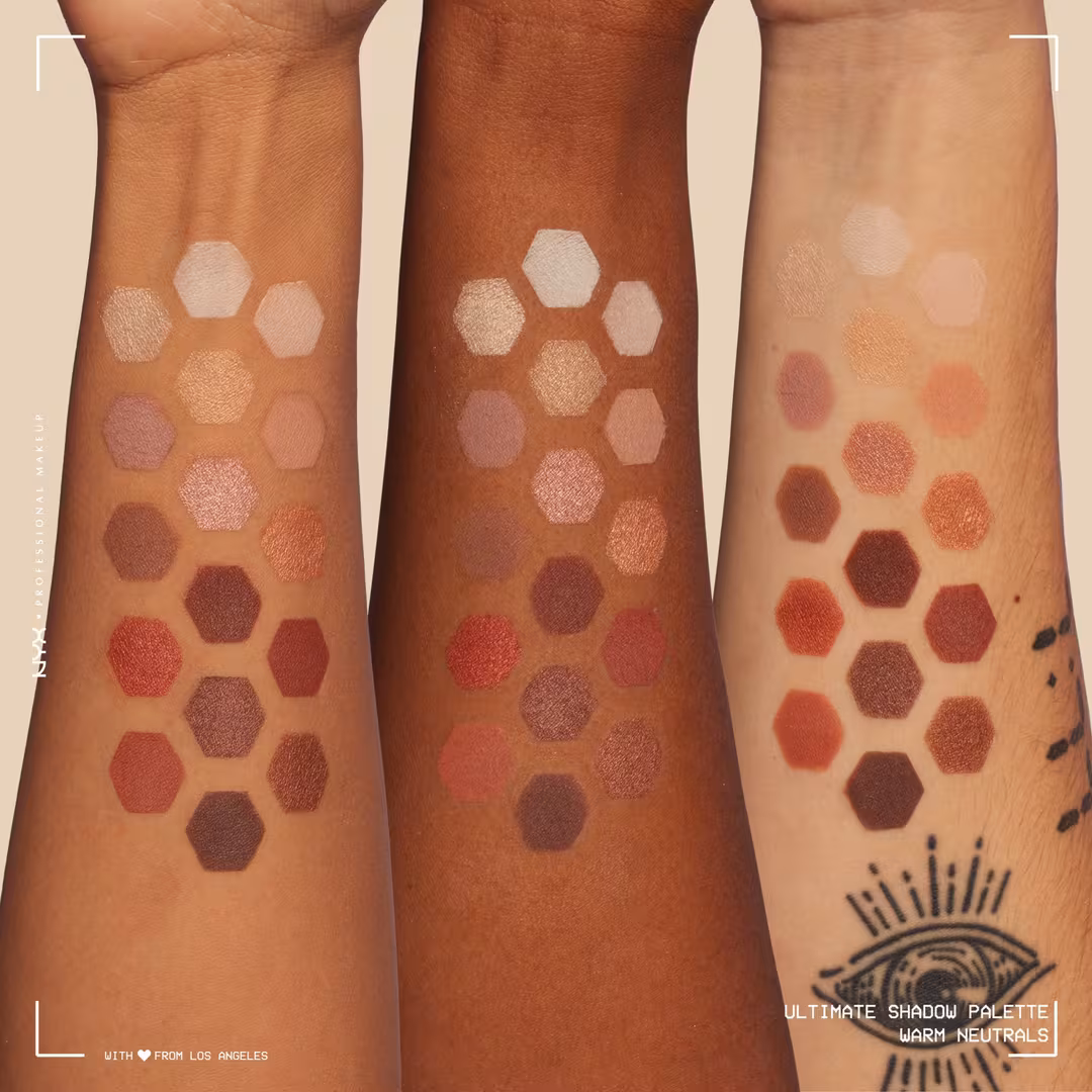 NYX Professional Makeup  Ultimate Color Shadow Palette Warm Neutrals