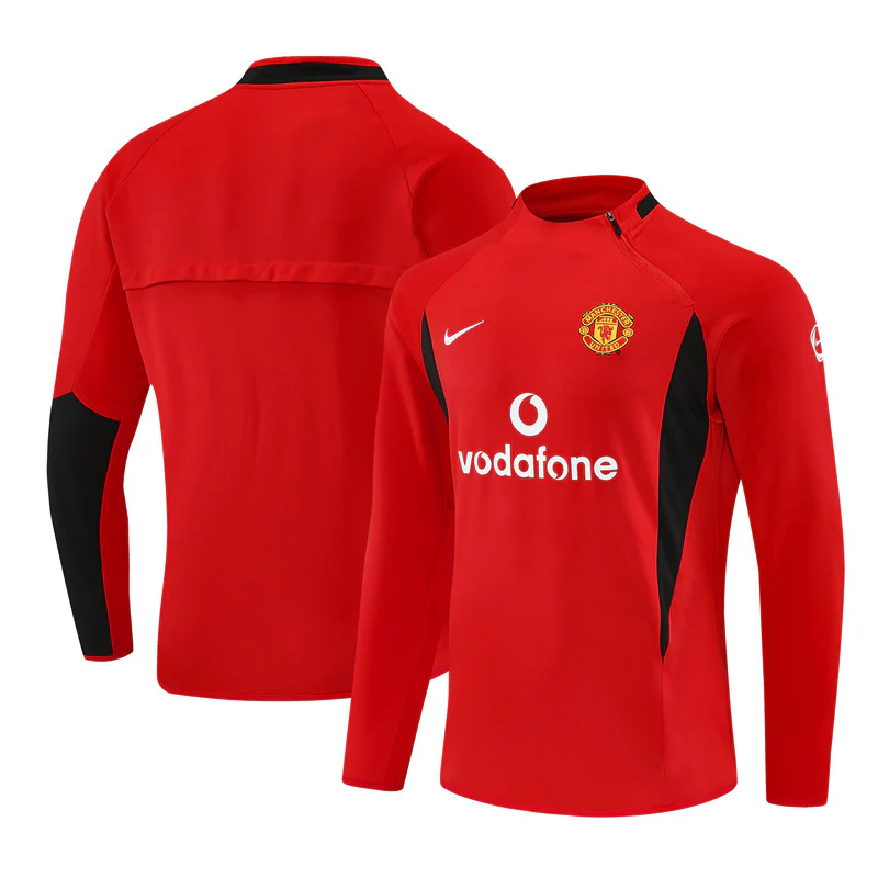 Manchester United Training Jacket Men 2002 2003 Red