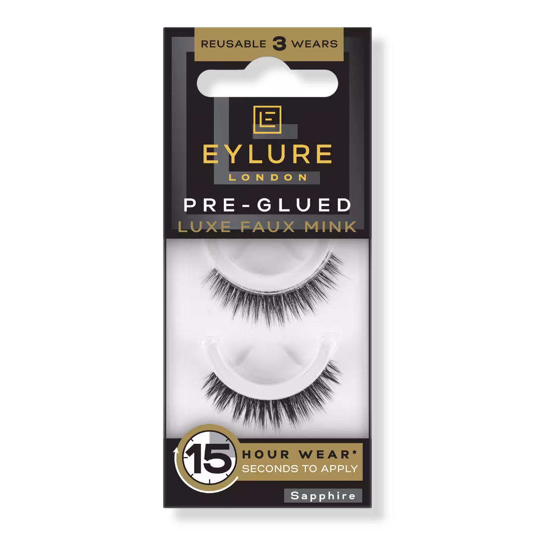 Eylure  Pre-Glued Luxe Faux Mink Eyelashes, Sapphire