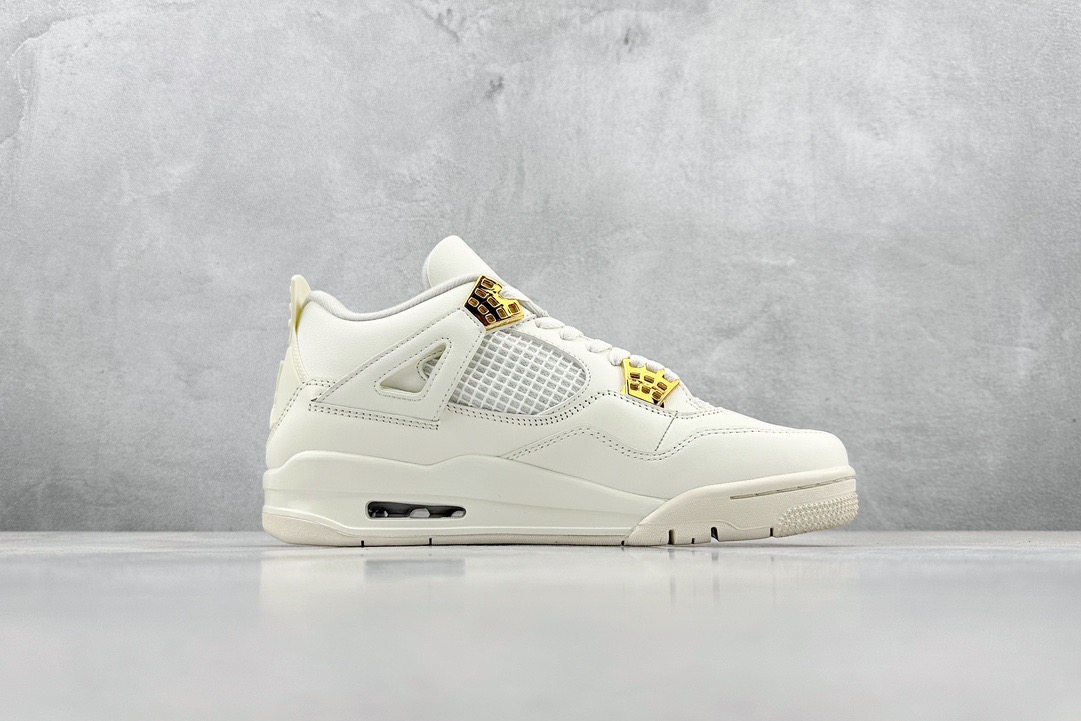 Air Jordan 4 OG sail metallic Gold AQ9129-170 - CCSHOES