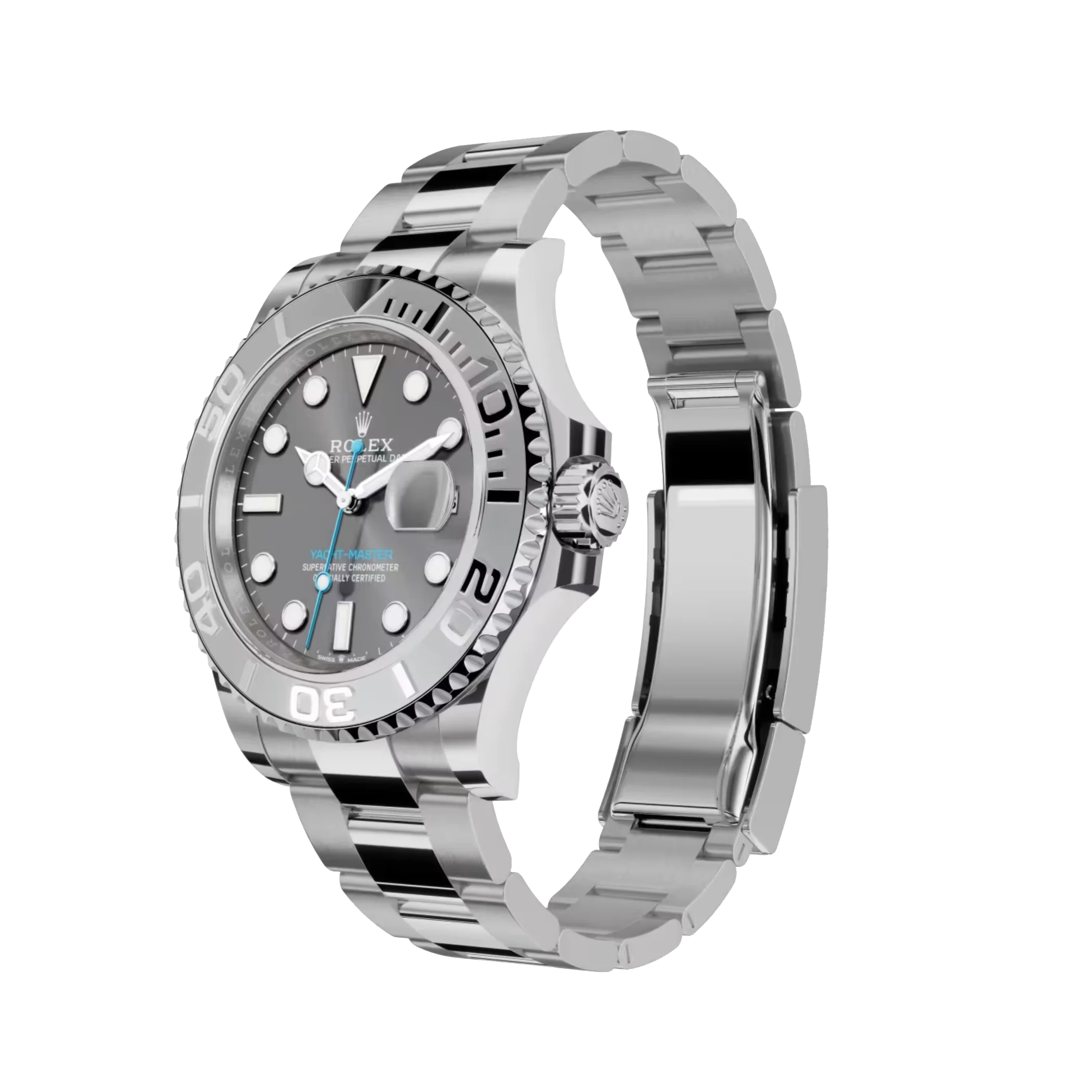 Rolex Yacht-Master: Oystersteel and platinum, Oyster bracelet, m126622-0001