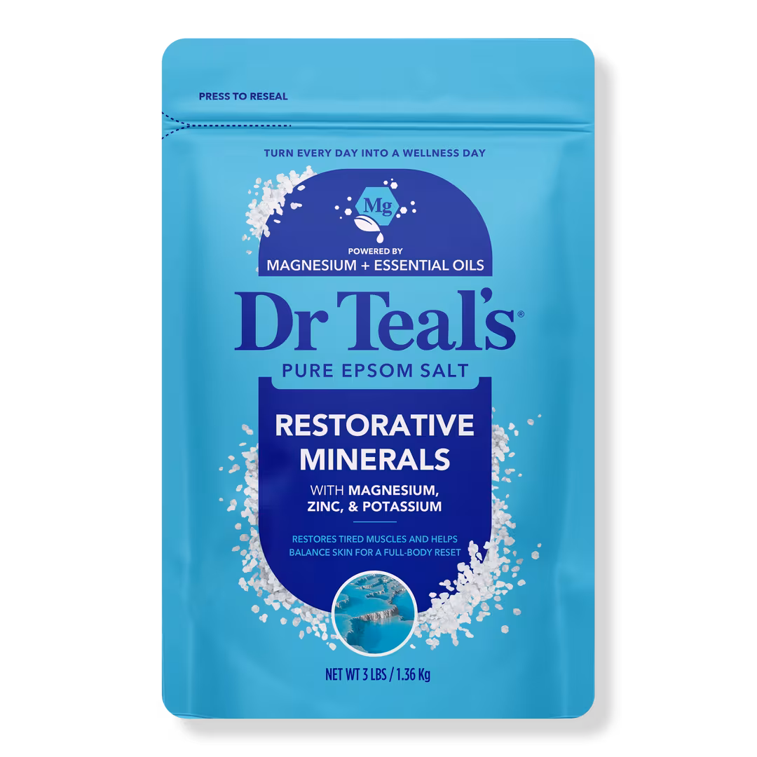 Dr Teal's  Pure Epsom Salt Soak, Restorative Minerals with Magnesium, Potassium & Zinc