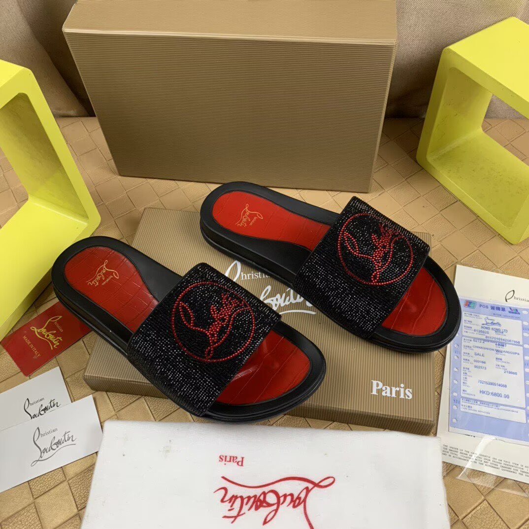 CHRISTIAN LOUBOUTIN SLIPPERS - CCSHOES