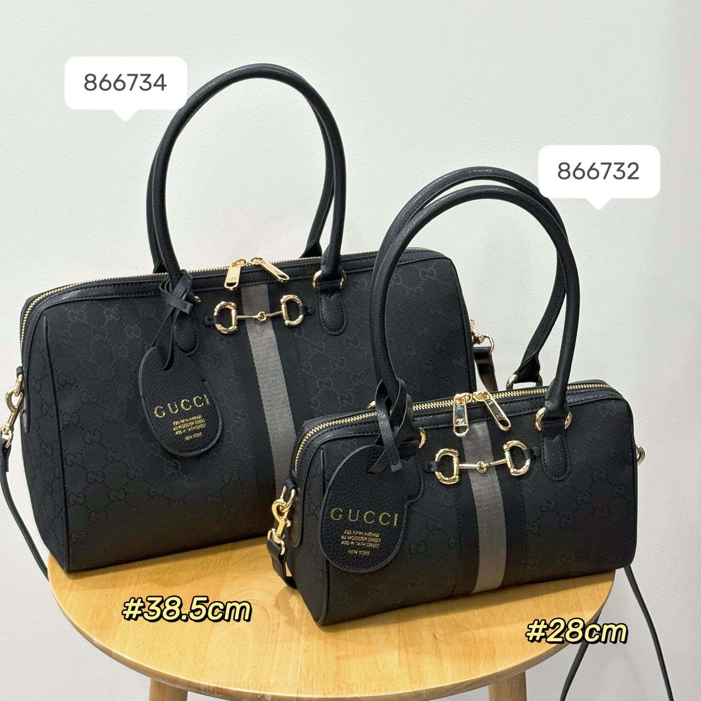 Gucci Horsebit 1955 Canvas Bowling Bag Top Handle Bag